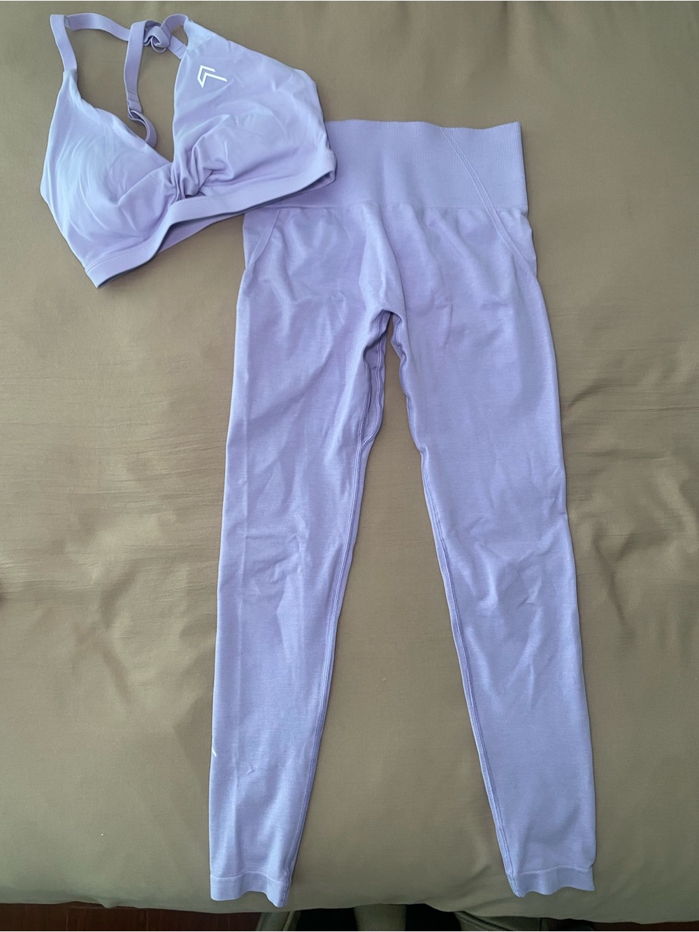 Oner Active Lavender Sports Bra & Leggings Set Size Small